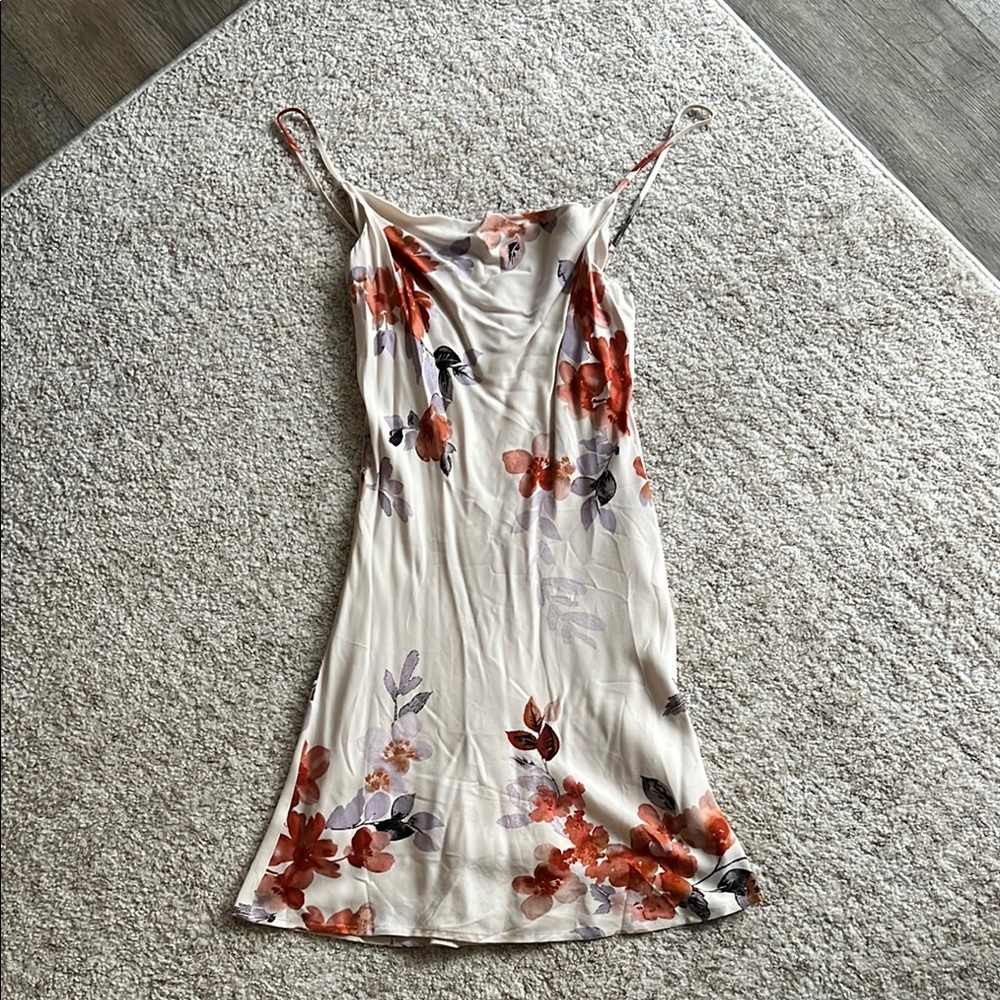 Floral Slip Dress with Spaghetti Straps